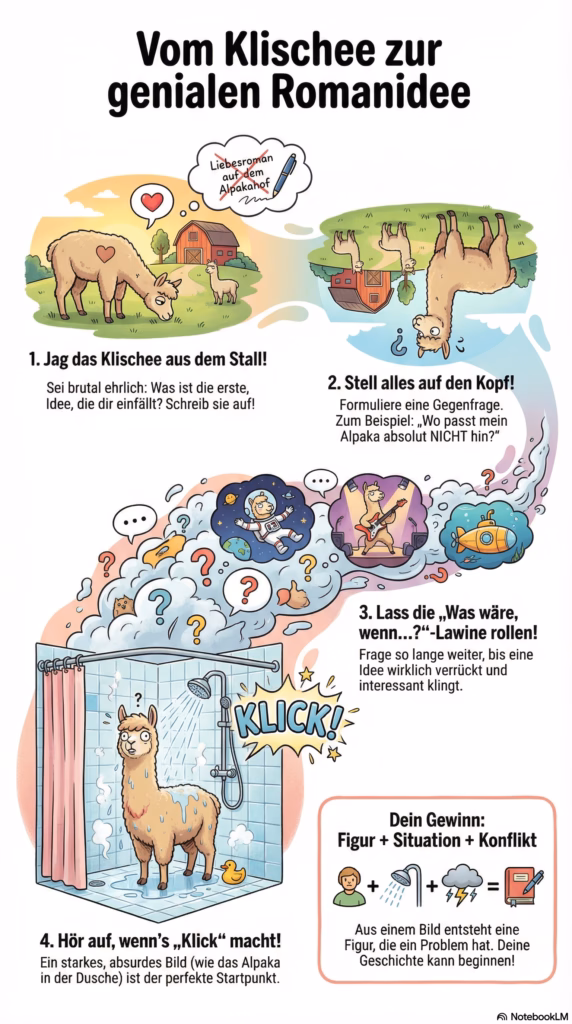 Romanidee finden über den Weg vom Klischee zum Romananfang