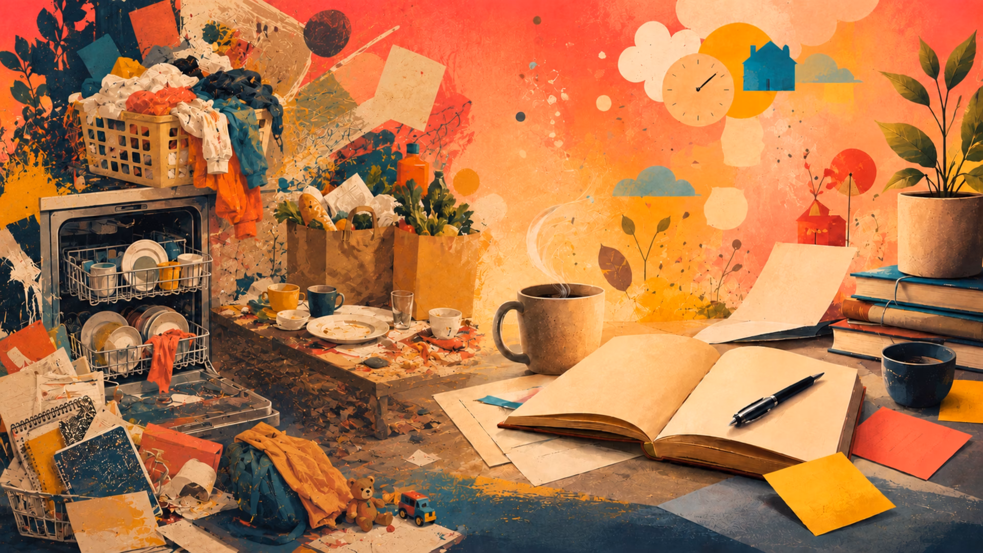 Schreiben im echten Leben | Alltag | Collage